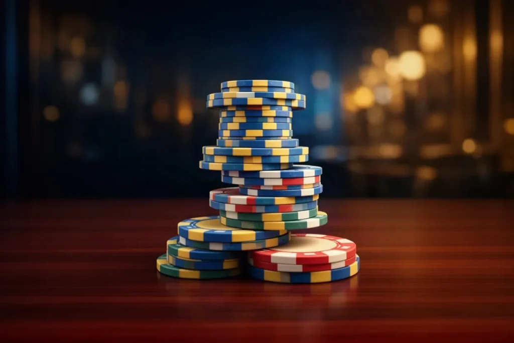 Ảnh minh hoạ chồng chip tròn cho mục kinh nghiệm casino SHBET