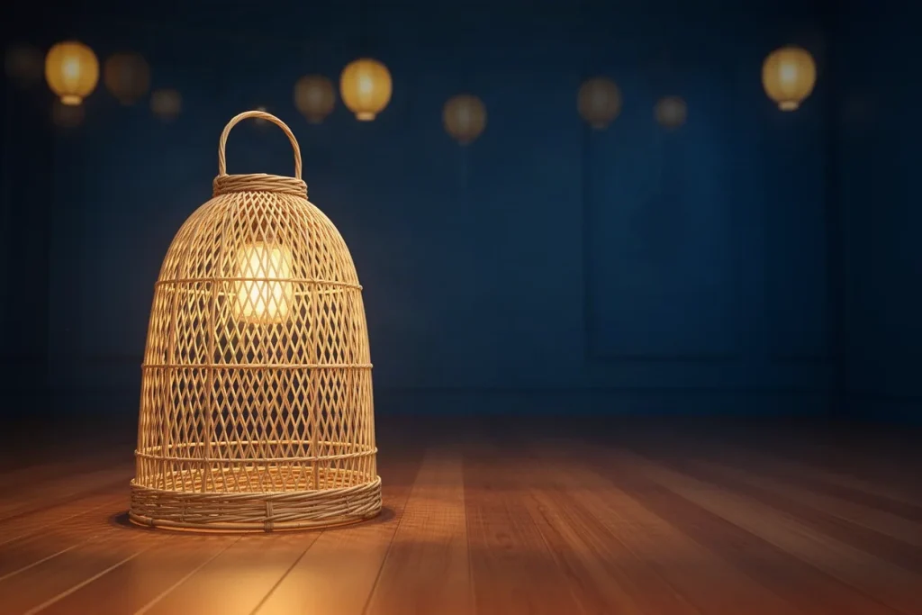 Ảnh minh hoạ lồng tre đan cho mục hỏi đáp đá gà SHBET